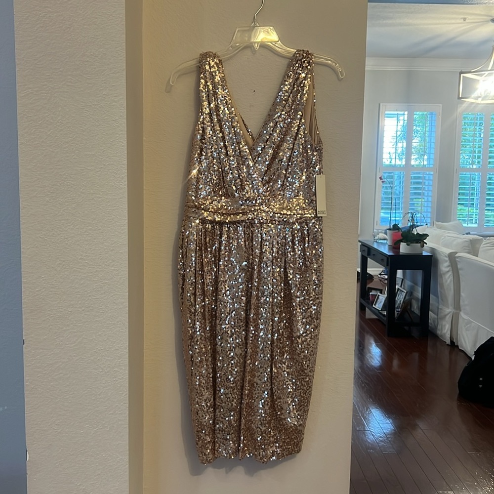 Badgley Mischka knee length cocktail dress - Picture 3 of 4